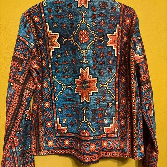 Persian Velvet Floral Dopamine Designer Womens 8 Blazer UK Statement Work Office - Picture 12 of 15